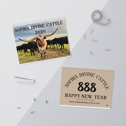 2025 Sophia Divine Cattle Wall Calendar